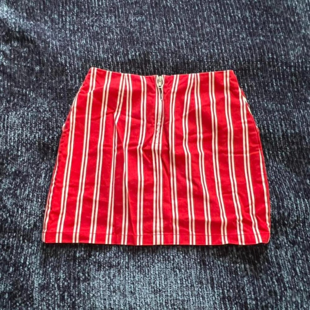 Red Mini Skirt - Picture 3 of 3